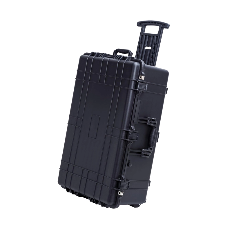 Hard Case Storage Tool Box Abendessen Kapazität PE Material wasserdichtes Trolley -Schütze